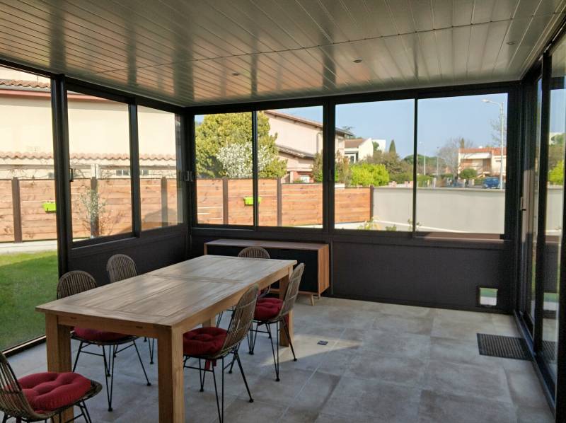 Fermeture de terrasse à St Orens de Gameville - Sunroc menuiserie